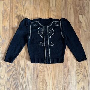 1940s vintage boucle knit sweater